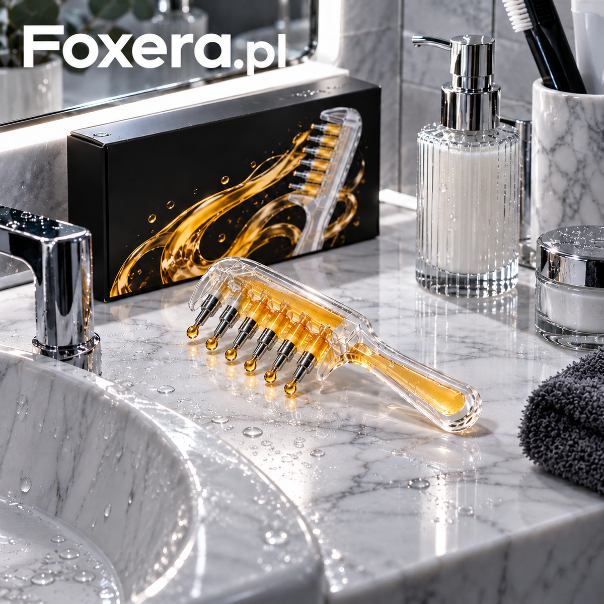 FOXHAIR™ - Grzebień Z Aplikatorem